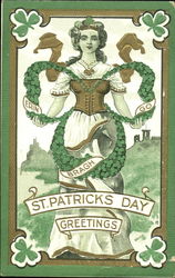 Erin Go Bragh St. Patricks Day Greetings Postcard