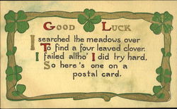 Good Luck Postcard