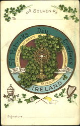 A Souvenir St. Patrick's Day Greetings Ireland Postcard