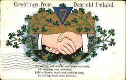 Greetings From Dear Old Ireland St. Patrick's Day Postcard Postcard