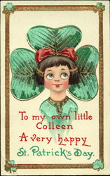 To My Own Little Colleen A Very Happy St. Patrick's Day Postcard Postcard