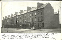 Sandhurst Crescent, Fitzroy Avenue Postcard