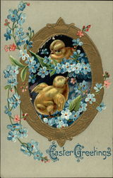 Easter Greetings Postcard