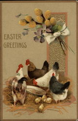 Easter Greetings Postcard