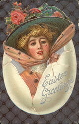 Easter Greetings Postcard