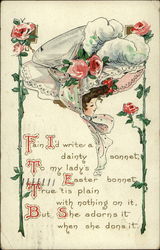 An Easter sonnet Postcard