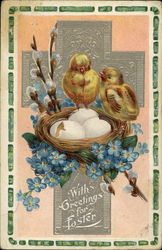 With Greetings for Easter Postcard