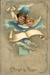 Christ is Risen With Angels Postcard Postcard