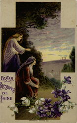 Easter Blessings Be Thine Postcard Postcard