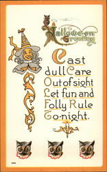 Halloween Greeting Postcard