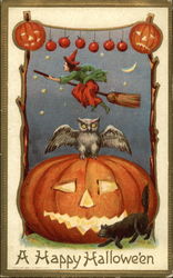 A Happy Halloween Postcard