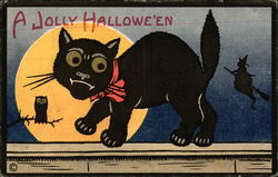 A Jolly Halloween Postcard Postcard