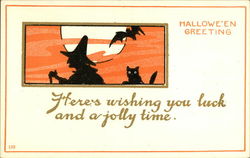 Halloween Greeting Postcard