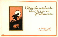 May The Witches Be Kind To You On Halloween Postcard