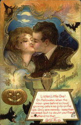 Halloween Kiss Postcard