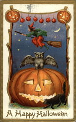 A Happy Halloween Postcard Postcard