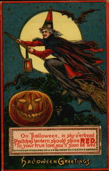 Halloween Greetings Postcard