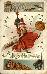 A Jolly Halloween Postcard