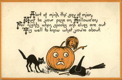 Halloween Verse Postcard