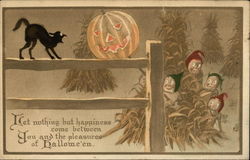 Goblins with JOL Scare Cat Postcard