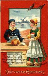 Halloween Greetings Postcard