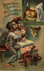 You would laugh too if you had seen what the moon saw on halloween Postcard Postcard