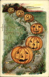 My Halloween Greetings to Thee Postcard Postcard