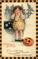 Halloween Greetings Postcard