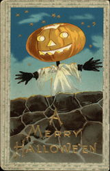 A Merry Halloween Postcard