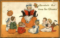 Halloween's the Time for Ghosts! Postcard Postcard