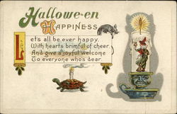 Hallowe-en Happiness Halloween Postcard Postcard