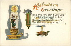 Halloween Greetings Postcard