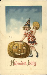 Halloween Jollity Postcard