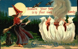 Halloween Greetings Postcard