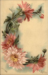 Floral Letter "C" Postcard