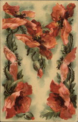 Floral Letter "M" Postcard