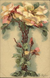 Floral Letter "T" Postcard