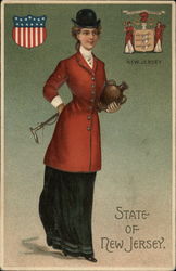 State of New Jersey State Girls Postcard Postcard