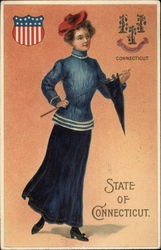 State of Connecticut State Girls Postcard Postcard