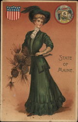 State of Maine Postcard