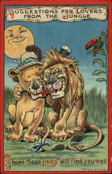 Suggestions for lovers from the jungle Postcard