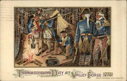 Thanksgiving Day at Valley Forge 1778 Postcard Postcard