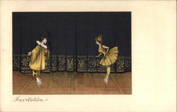 Invitation Dancing Postcard Postcard