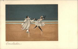 Exultation of dancing Postcard