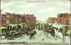 Broadway Rochester, MN Postcard Postcard