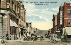 Main Street Looking North Postcard