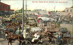 The San Pedro Street Market Los Angeles, CA Postcard Postcard