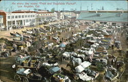 An Every Day Scene Fruit And Vegetable Market Postcard