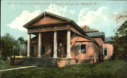 Redwood Library, Bellevue Ave Postcard