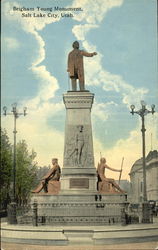 Brigham Young Monument Postcard